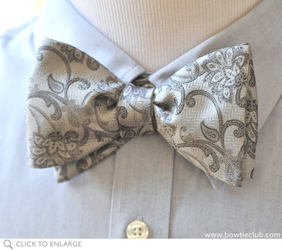 Silver Bells Bow Tie