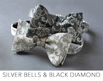 Silver Bells Bow Tie