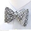 Silver Pearls Bow Tie