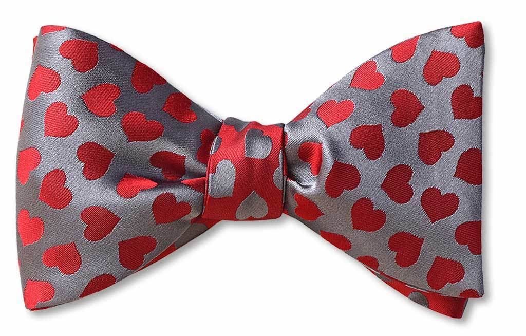 Silver Hearts Pre-tied I