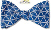 Blue Snowflake bow tie