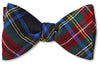 Stewart Black Modern Authentic Scottish Wool Tartan Bow Tie