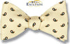 bow ties yellow silk florets teardrops american made