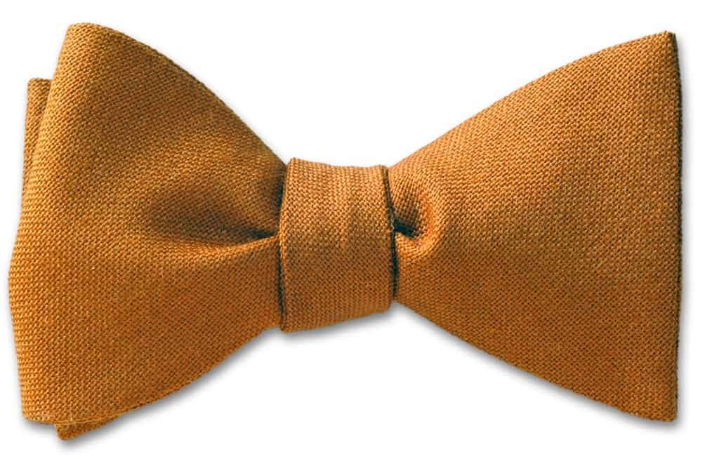 Tawny Wool Bow Tie