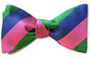 pretied repp stripe bow tie