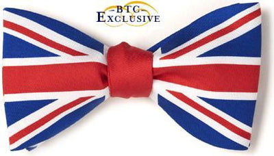 Union Jack British Flag Bow Tie