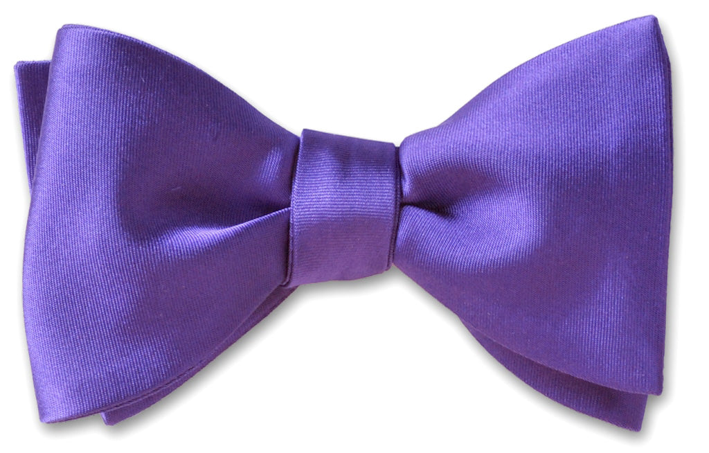 Violet Satin Pre-tied