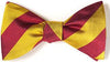 bow ties american made yellow red silk stripes